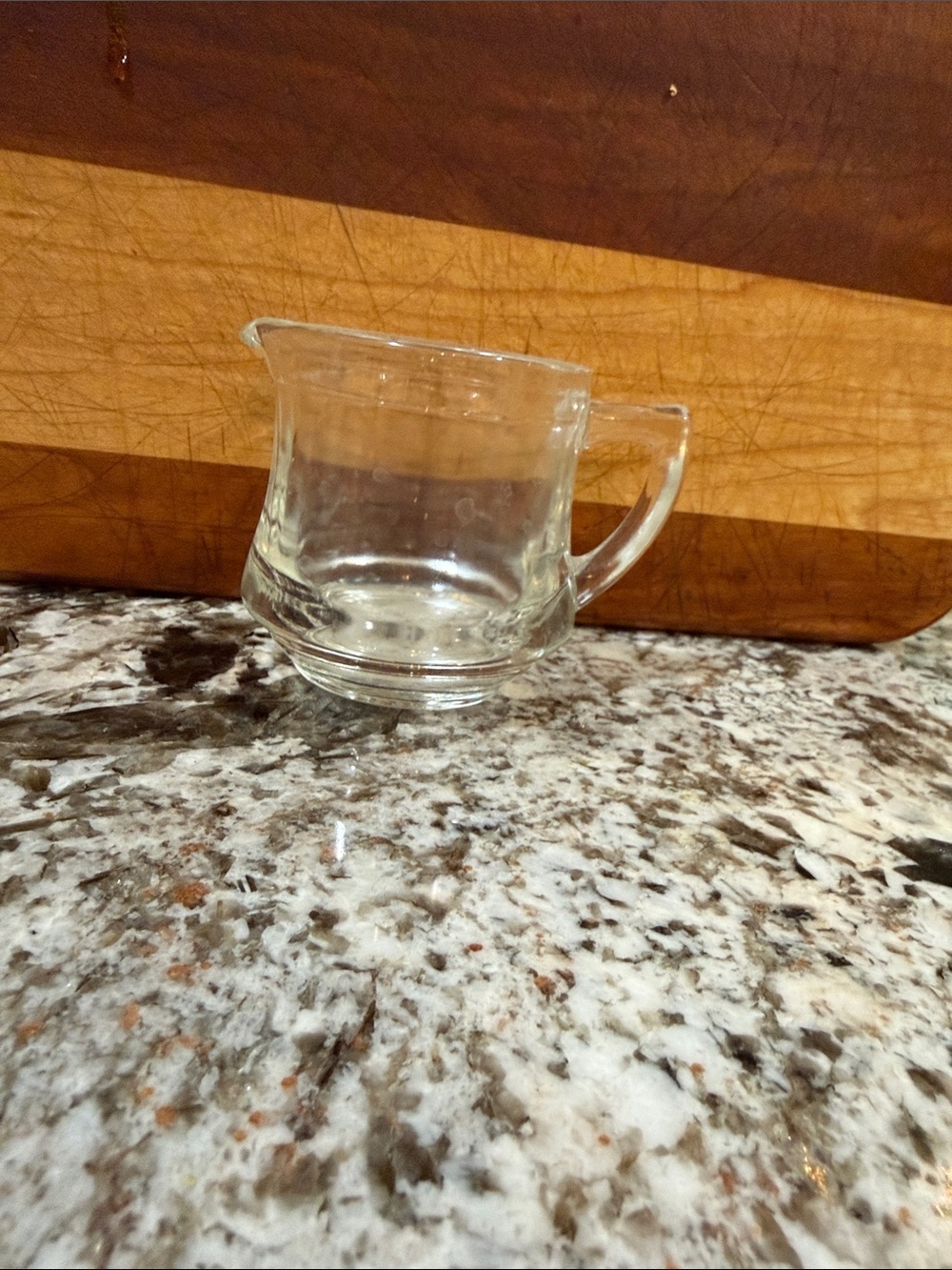 Clear Glass Creamer Pitcher - Elegant Tabletop Serving
